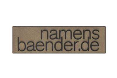 Premium Kunstleder stone namensbaender