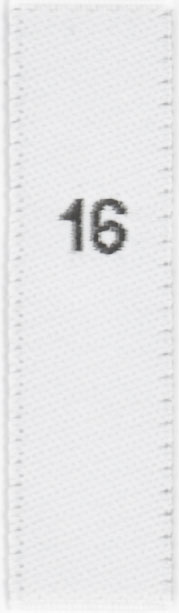 woven size labels - number 16