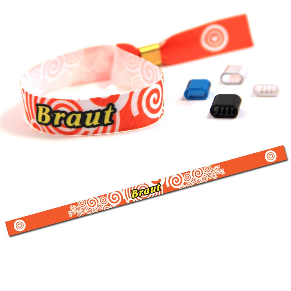 Party Wristband "Braut" Design 2