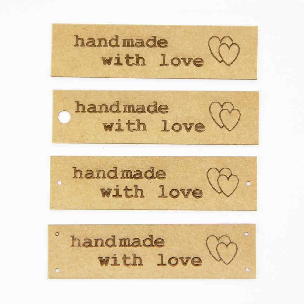 SnapPapp-Etikett "handmade with love"