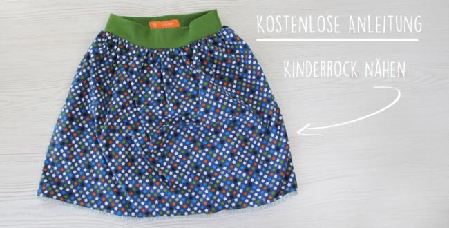 Kinderrock aus Jersey nähen