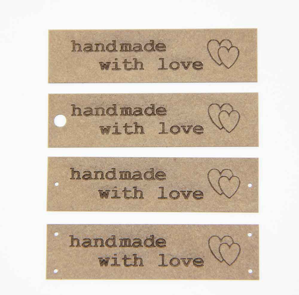 SnapPapp-Etikett "handmade with love"