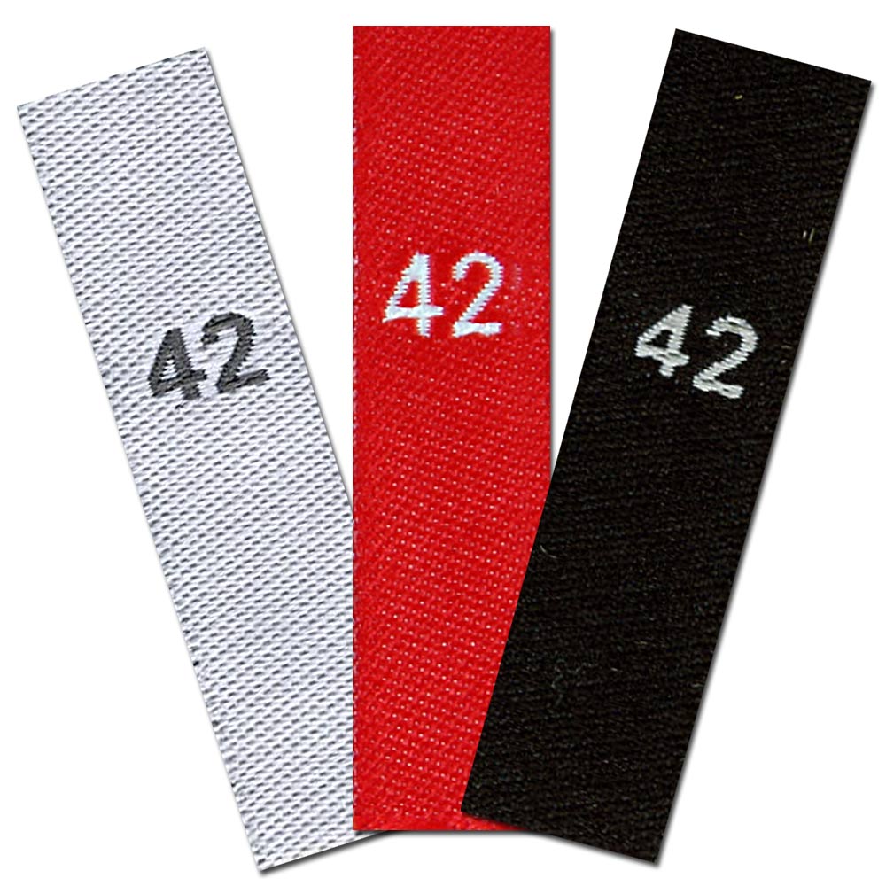 woven size labels - number 42 