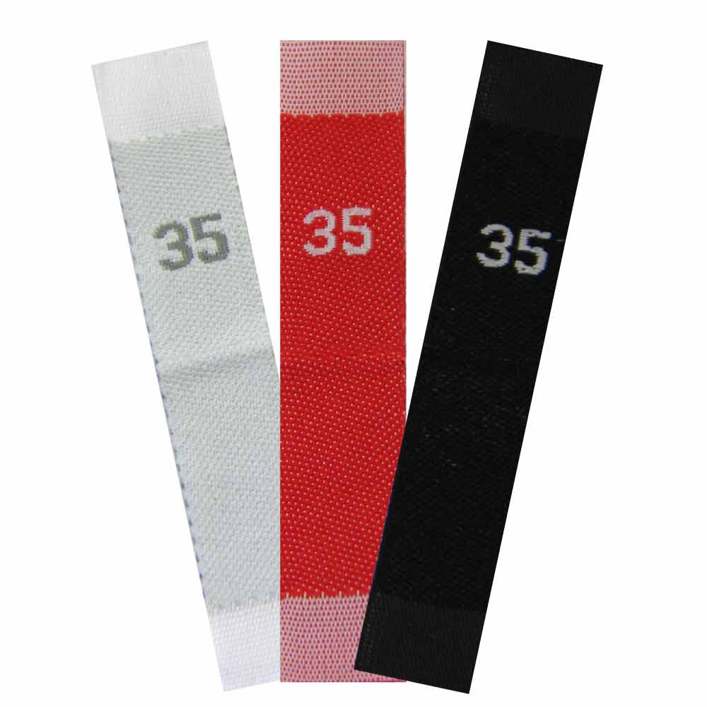 woven size labels - number 35 