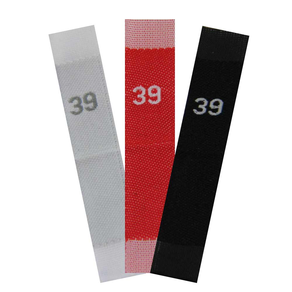 woven size labels - number 39 