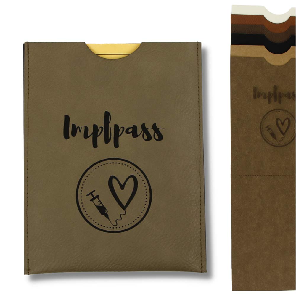 DIY vaccination card cover to sew yourself "Impfpass - Syringe & heart"