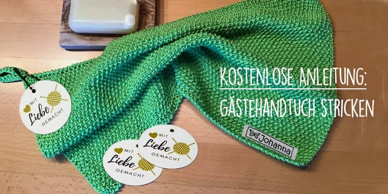 Gästehandtuch stricken