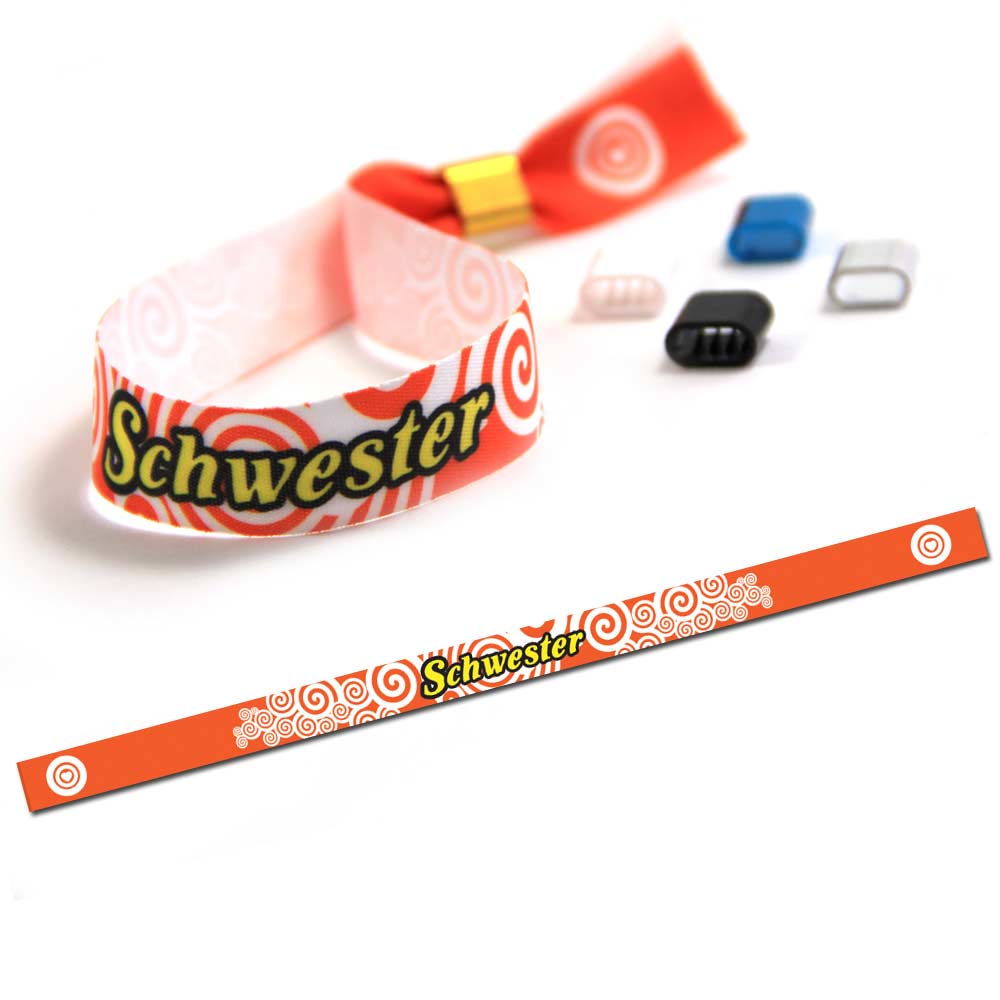 Party Wristband "Schwester" Design 2