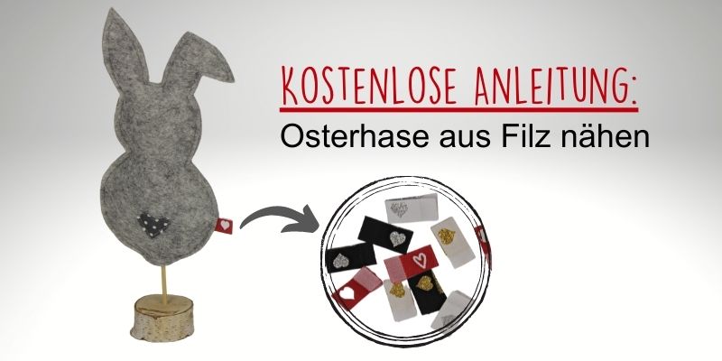 Osterhase aus Filz nähen