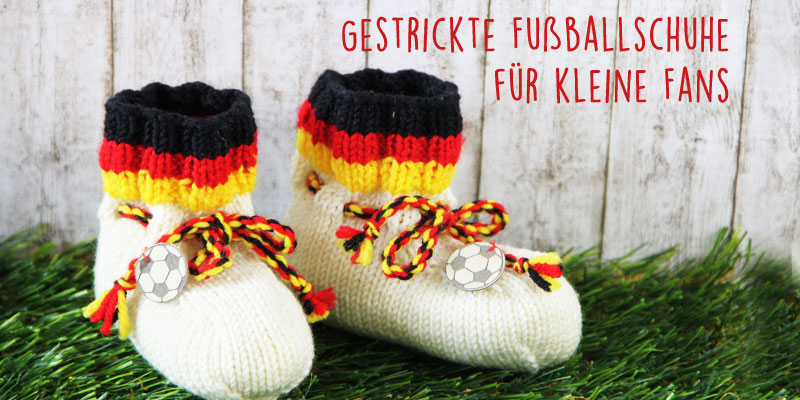 Fußballschuhe selbst stricken