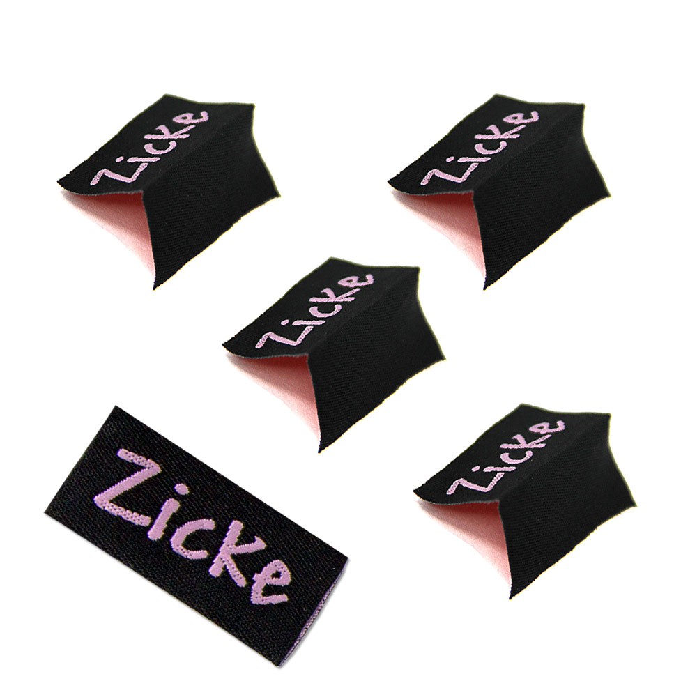 Textiletiketten "Zicke", Webetiketten