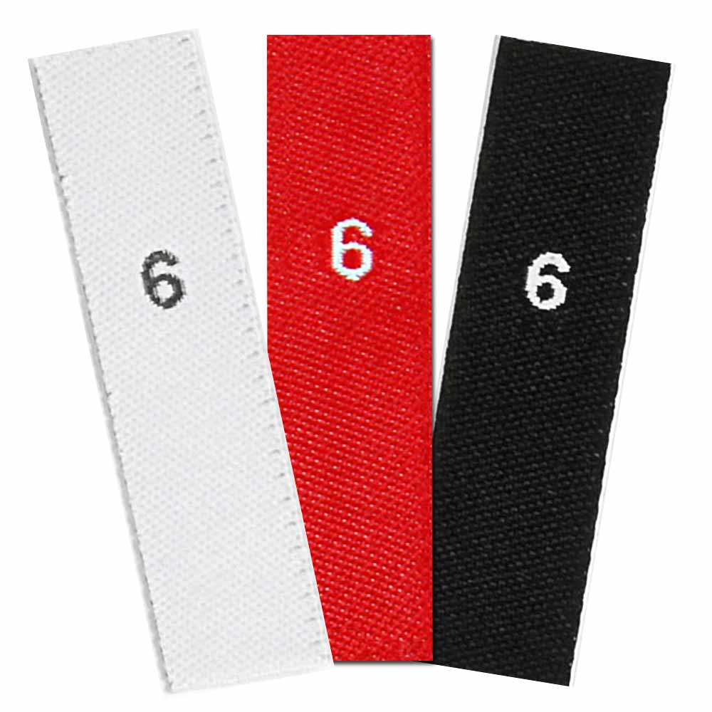 woven size labels - number 9