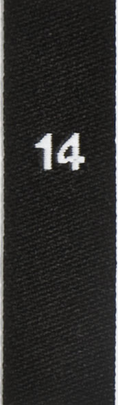 woven size labels - number 14