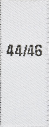 woven size labels - size 44/46