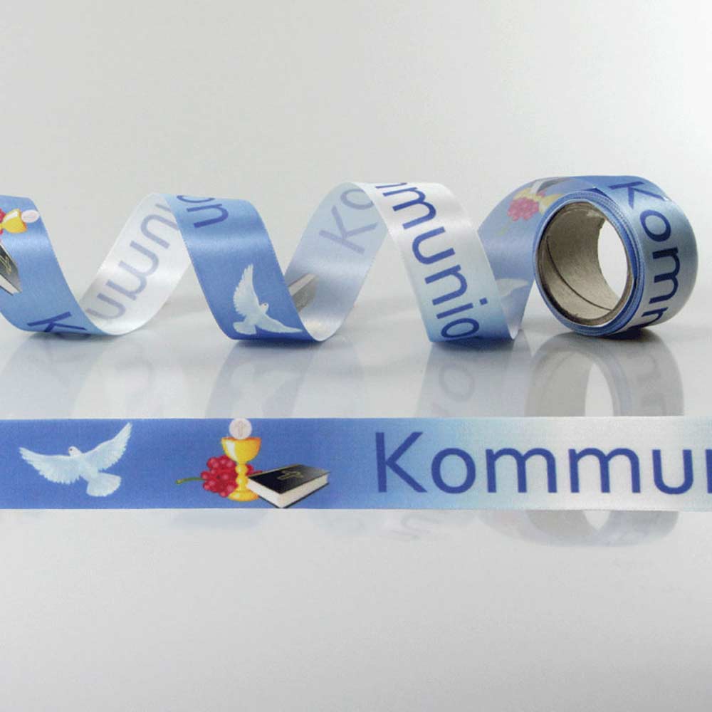 Satin-Geschenkband Kommunion, Dekoband