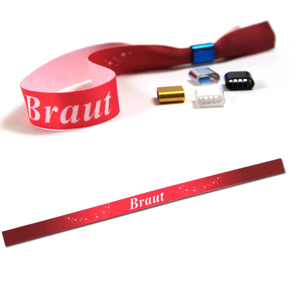 Party Wristband "Braut" Design 6