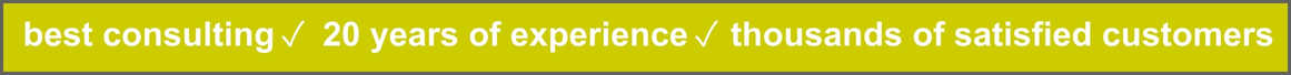 Best consulting and 20 years of experience atnamensbaender