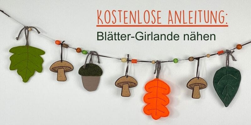 Blättergirlande nähen