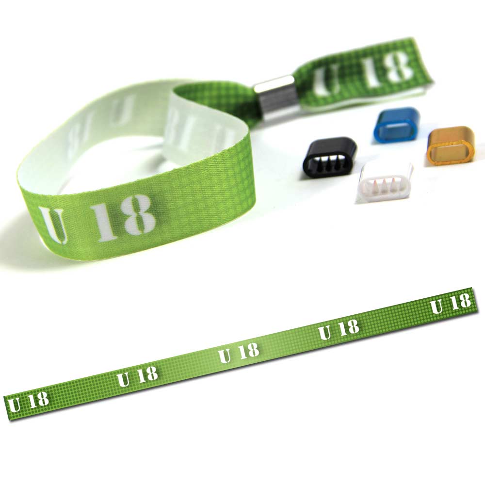 Partyarmband "U 18" Design 2, Eintrittsband