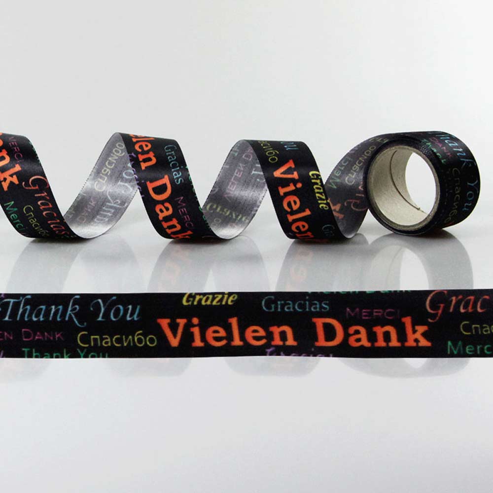 Satin-Geschenkband Vielen Dank