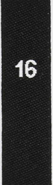 woven size labels - number 16